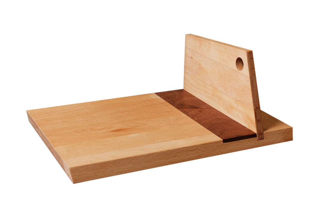 Schneidebrett Küche Holz Buche regional Mühlenbrett Design Muster robust