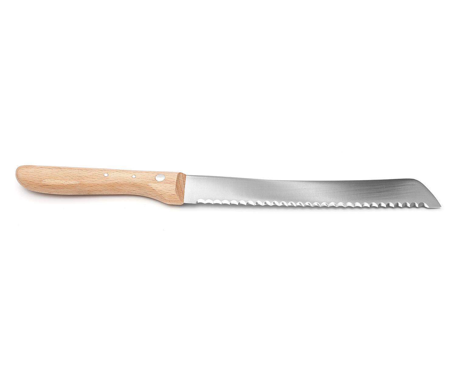 Windmühlenmesser Brotmesser hochgeschliffen, Rotbuche