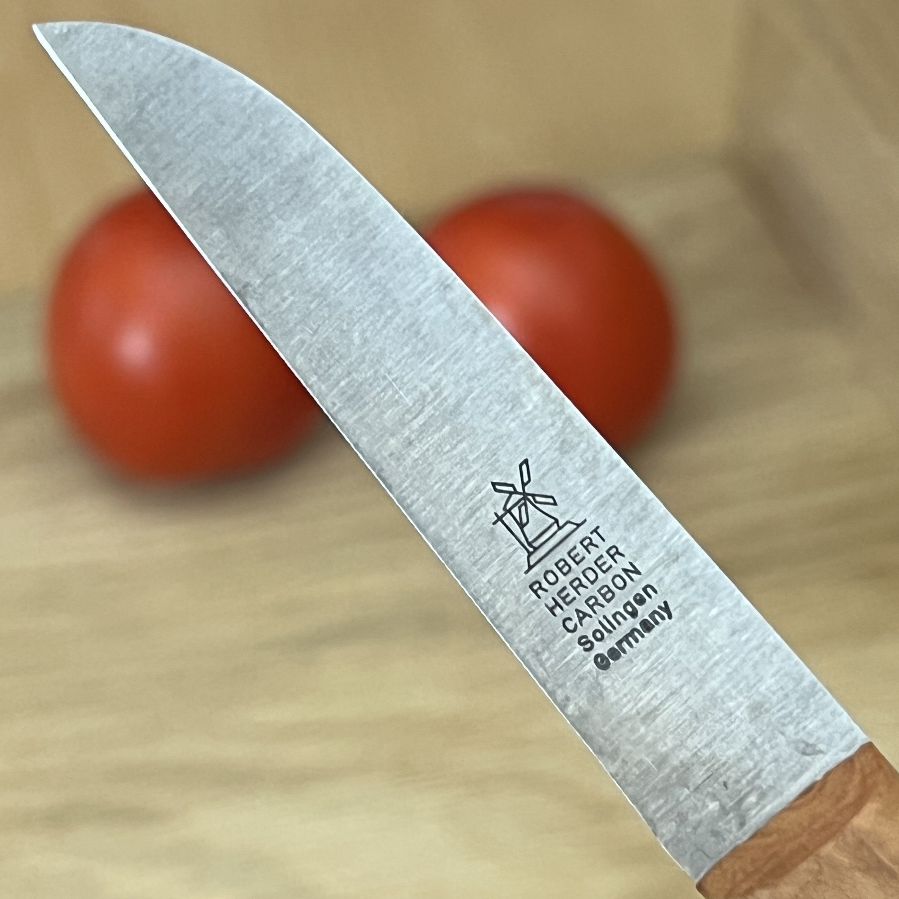 Gemüsemesser "Klassiker" mittel, Carbonstahl, Kirsche