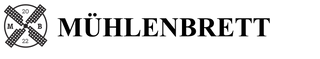 Mühlenbret Logo mit Schriftzug schwarz