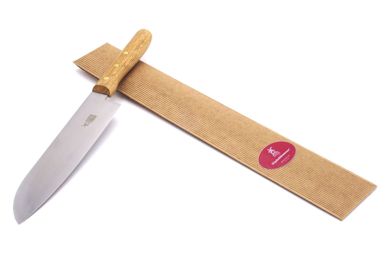 Windmühlenmesser Santoku 210 mm, Eiche